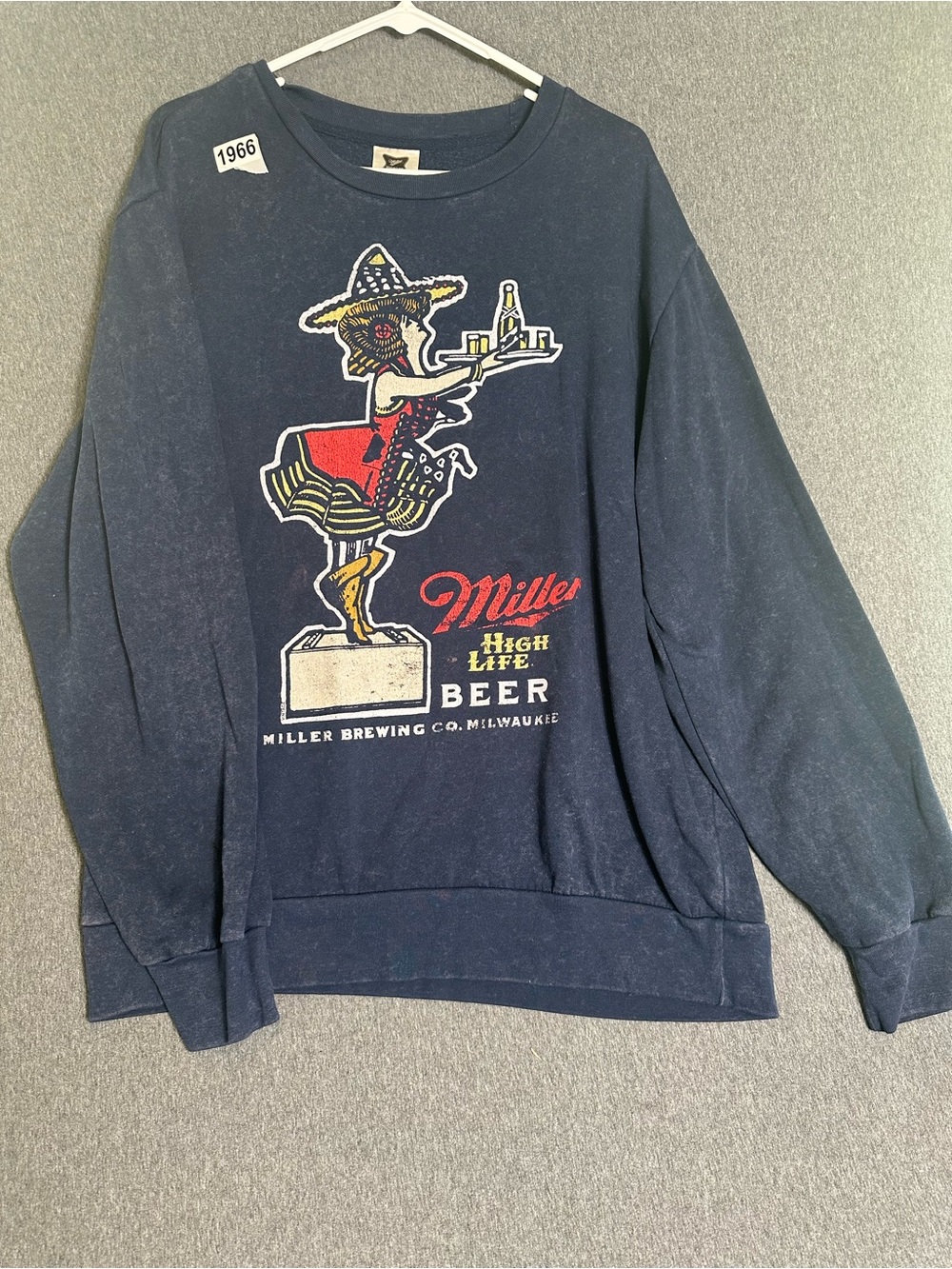 Miller Navy Graphic Crewneck Sweater